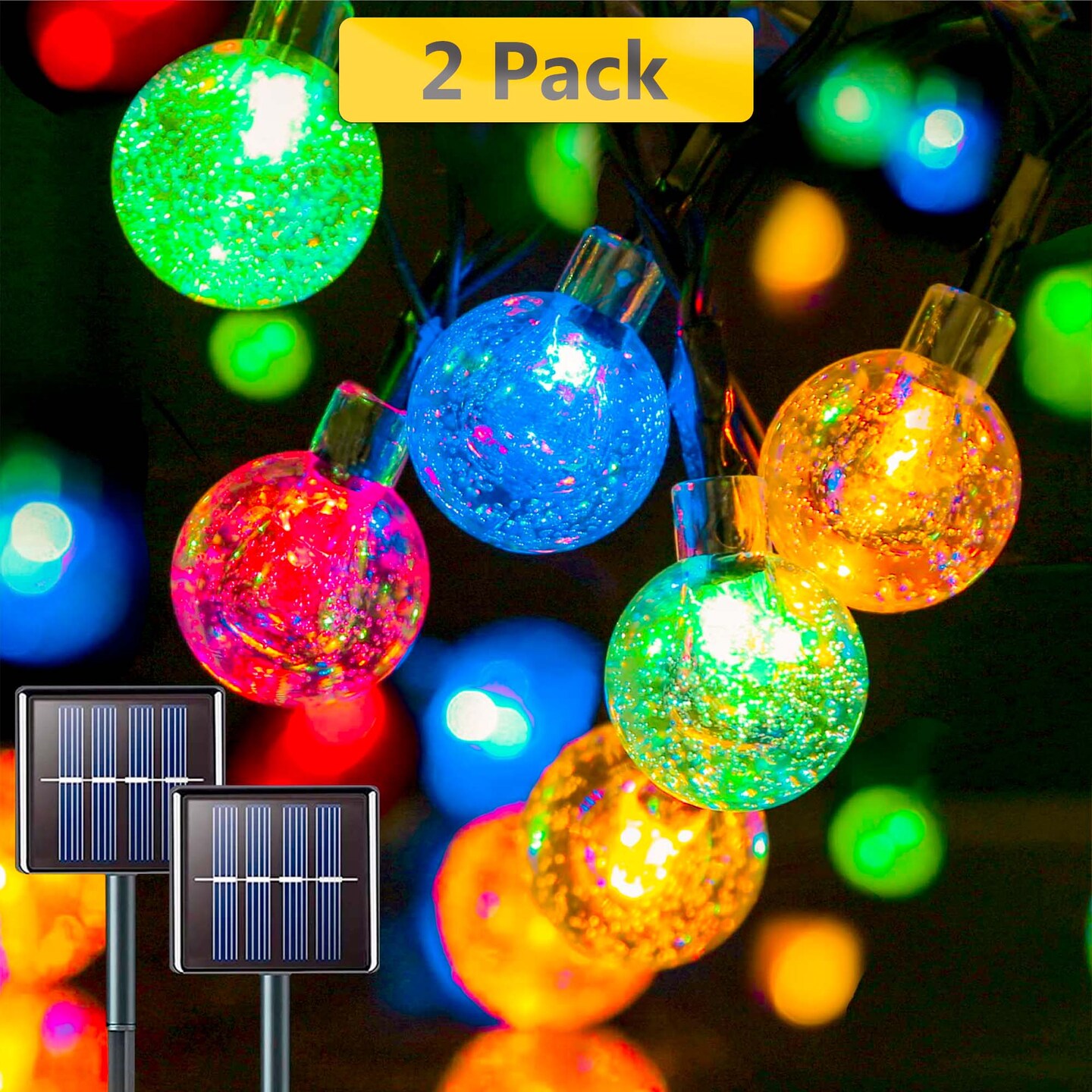 30 LED Solar Bubble String Lights