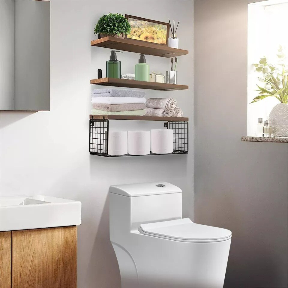Floating Shelves Bathroom Wall Shelves Over Toilet Bathroom Shelf for Wall Decor