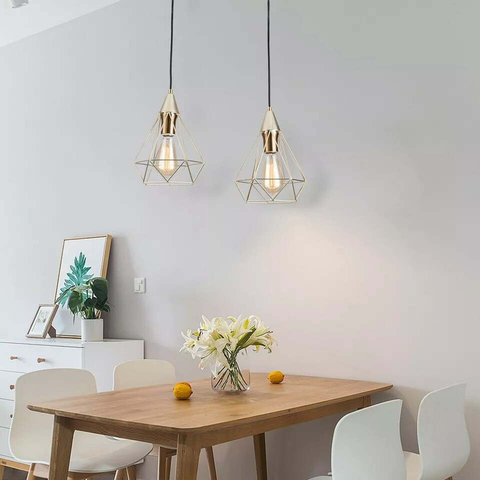 Modern Kitchen Island Lamp Pendant Light Chandelier Metal Ceiling Fixture Gold