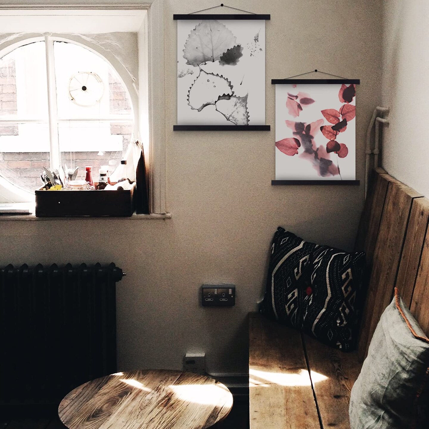 16x20 Poster Frame, 16x24 Magnetic Poster Hanger Wood Frame Frames for Photo Picture Canvas Artwork Wall Hanging (16&#x22;, Black)