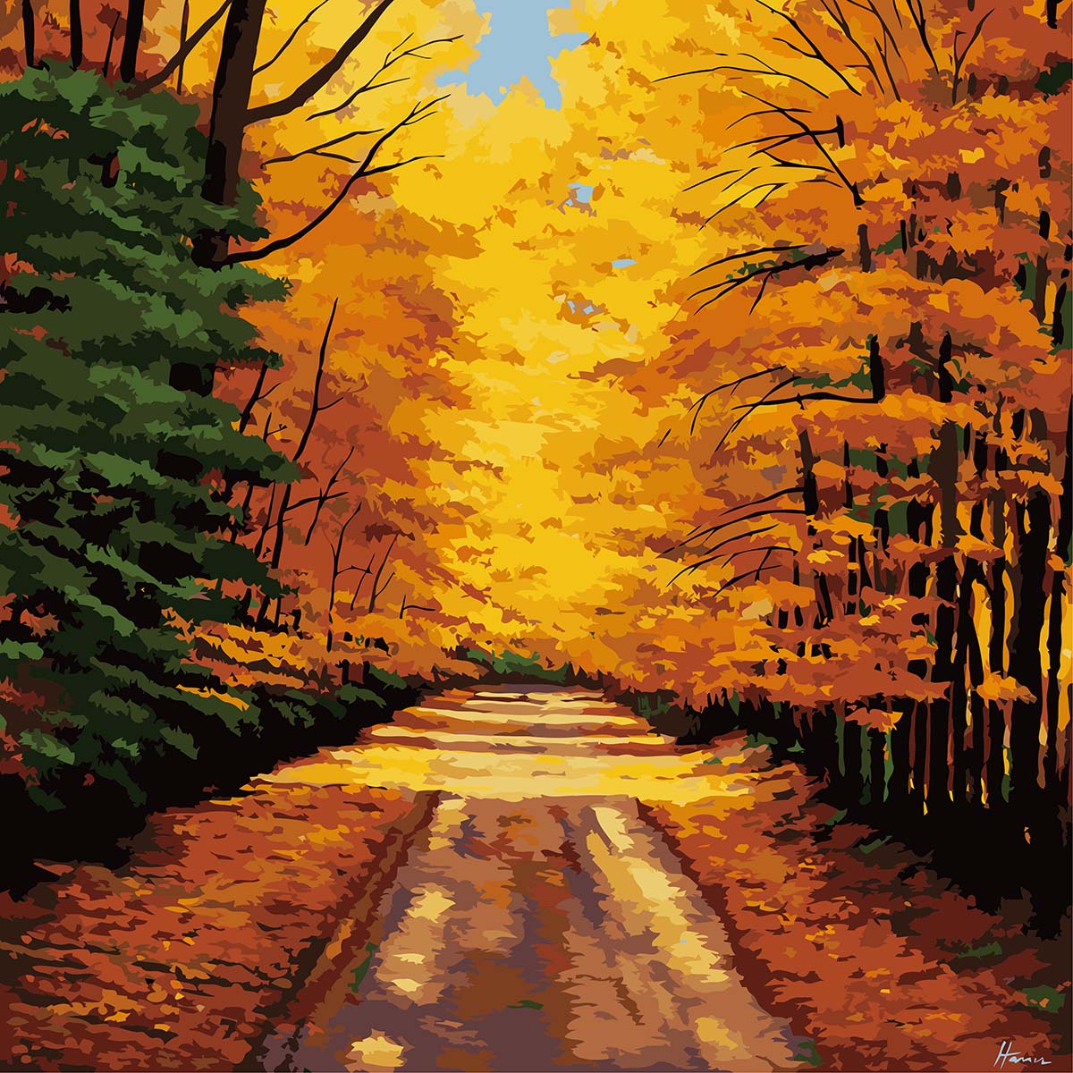 Winnie s Picks Country Lane Paint by Number Kit