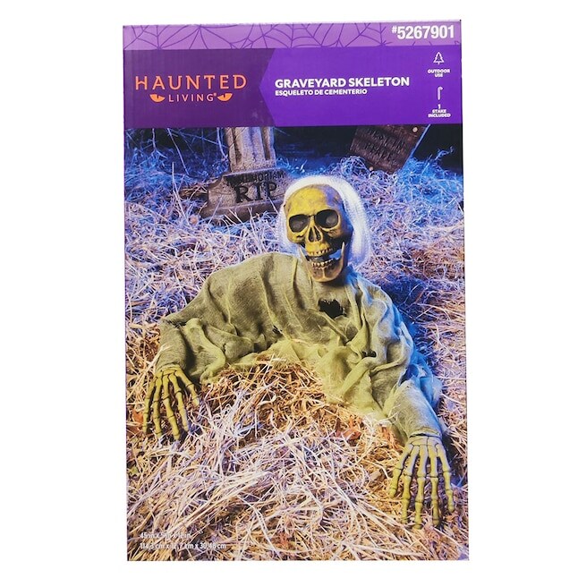 13 Inch Graveyard Skeleton Grave Breaker Halloween Decoration
