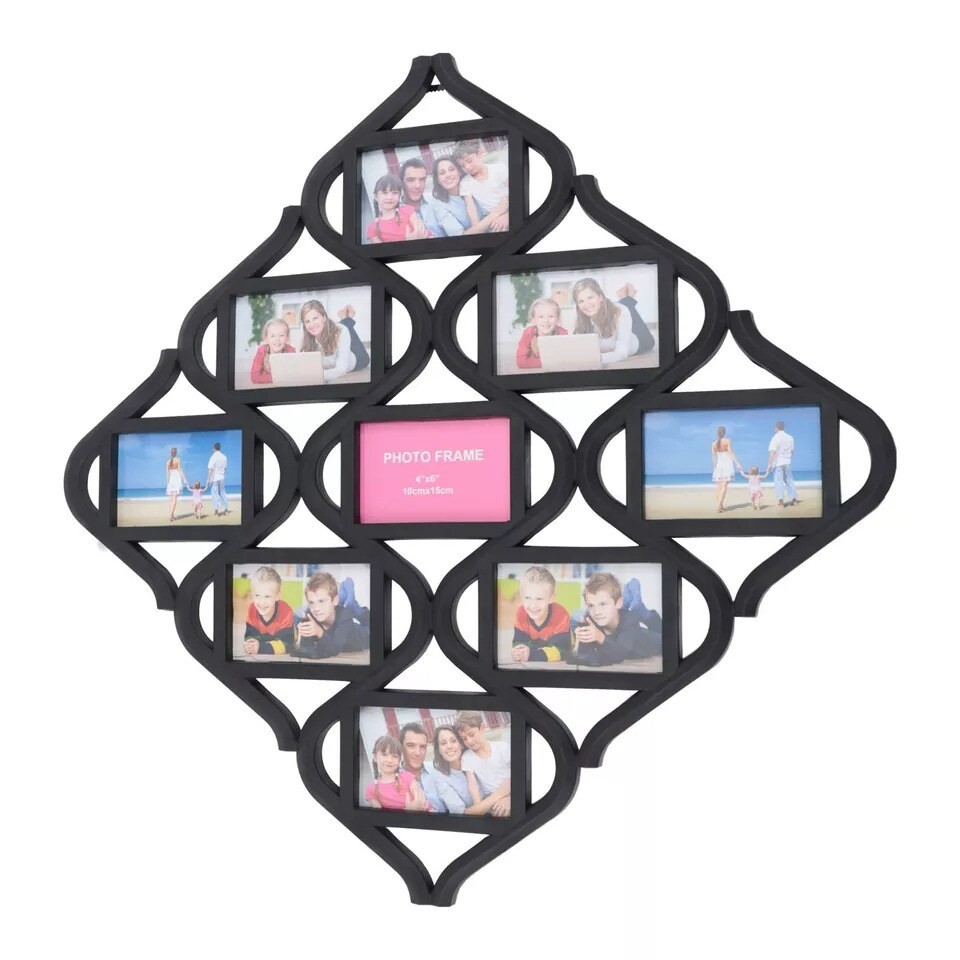 Collage Photo Frame 9 Pictures Frames for Multi Photo Family Wall Decor 4*6 Inch