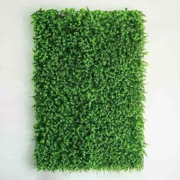 4 pcs Green Artificial Mini Leaves Greenery Wall Backdrop Panels