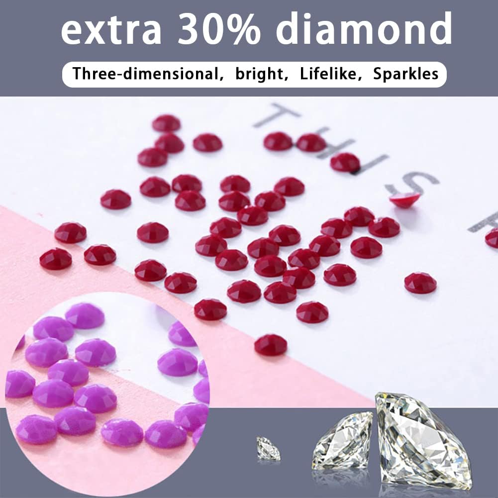 Painting Kits for Adults,Landscape Diamond Art Kits Flowers, Full Diamonds Paintings with Diamond Dots Gem Crafts Flower Garden Home Decor 16 * 12inch