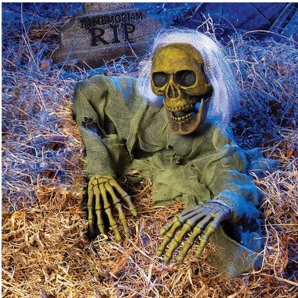 13-in Graveyard Skeleton Grave Breaker Halloween Decoration