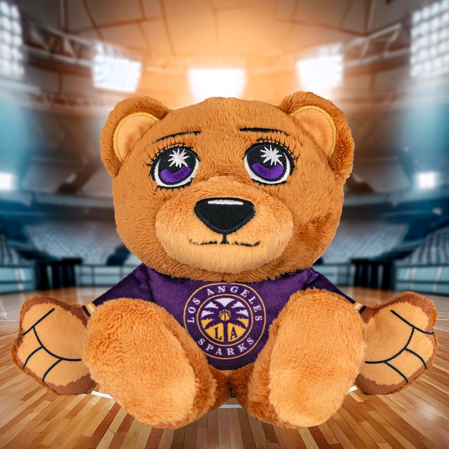 Bleacher Creatures Los Angeles Sparks 8&#x22; Kuricha Plush Bear