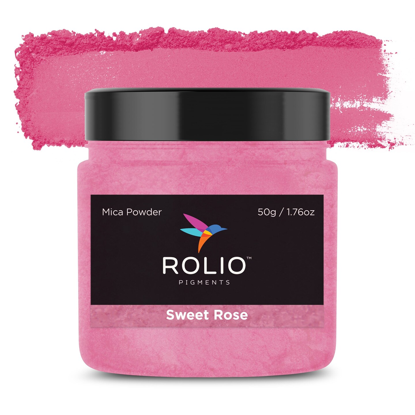 Rolio - 1 Jar Mica Powder (Sweet Rose) - 50g / 1.8 oz