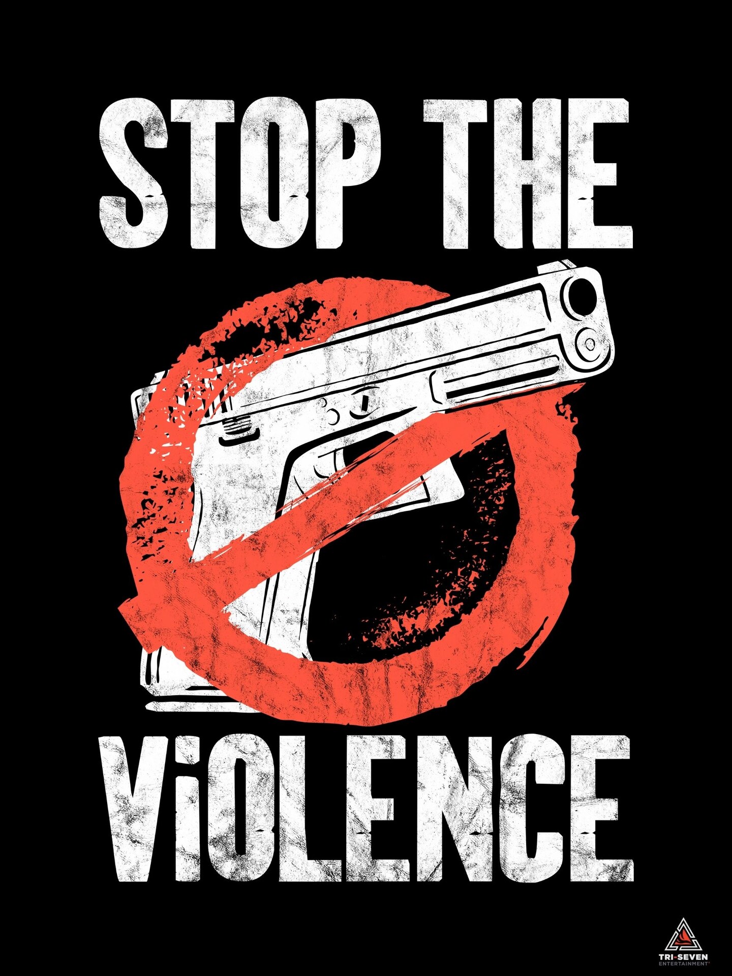 Gun Violence Awareness Poster Stop End Now Wall Art Print, 18&#x22;x24&#x22;, Unframed