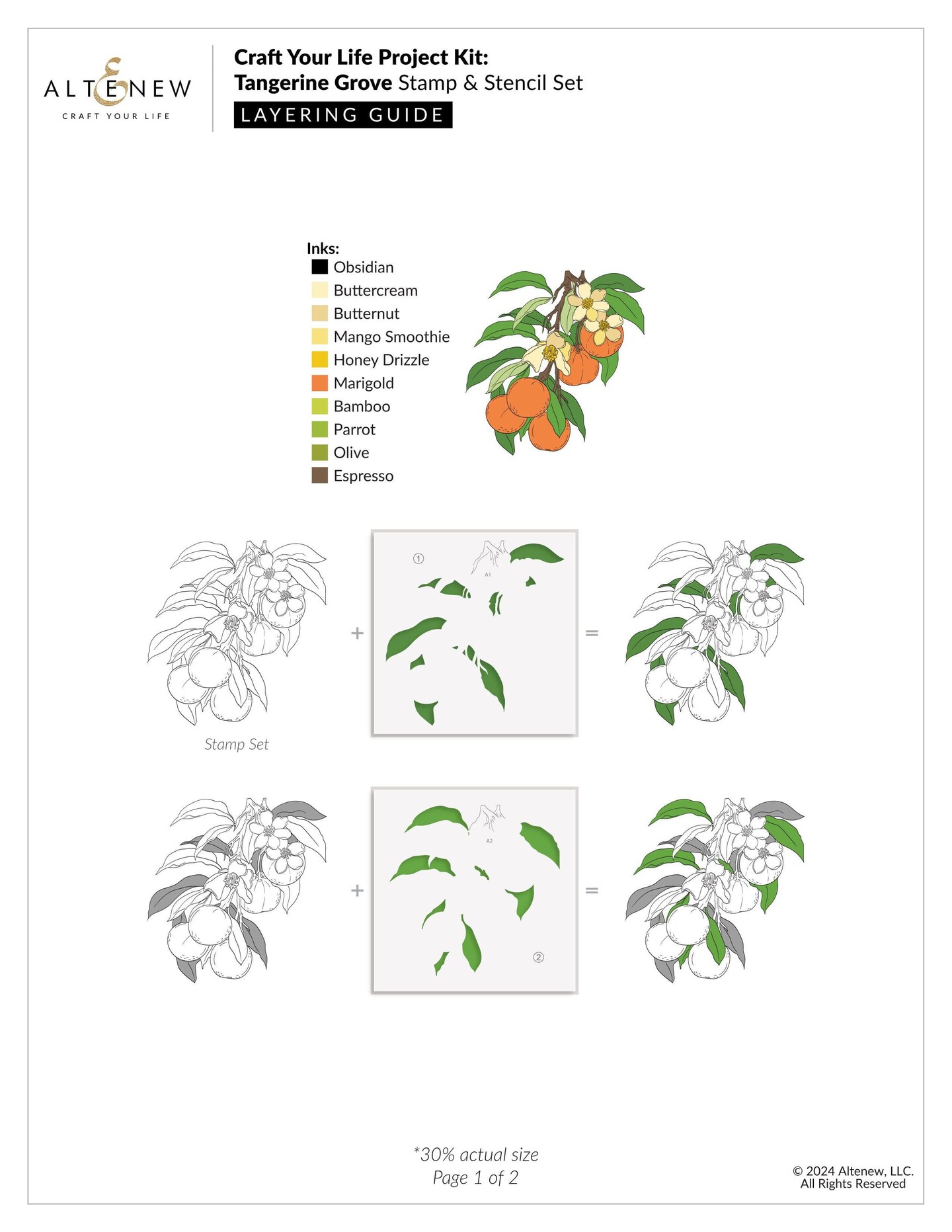 Craft Your Life Project Kit: Tangerine Grove