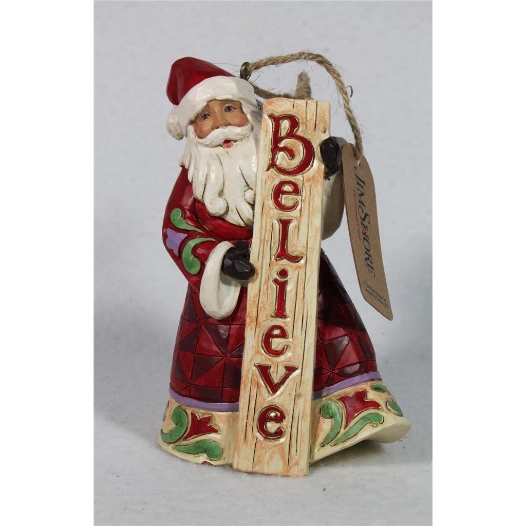 Jim Shore Holiday Ornament Santa Believe - 2024 - In Box 6015512