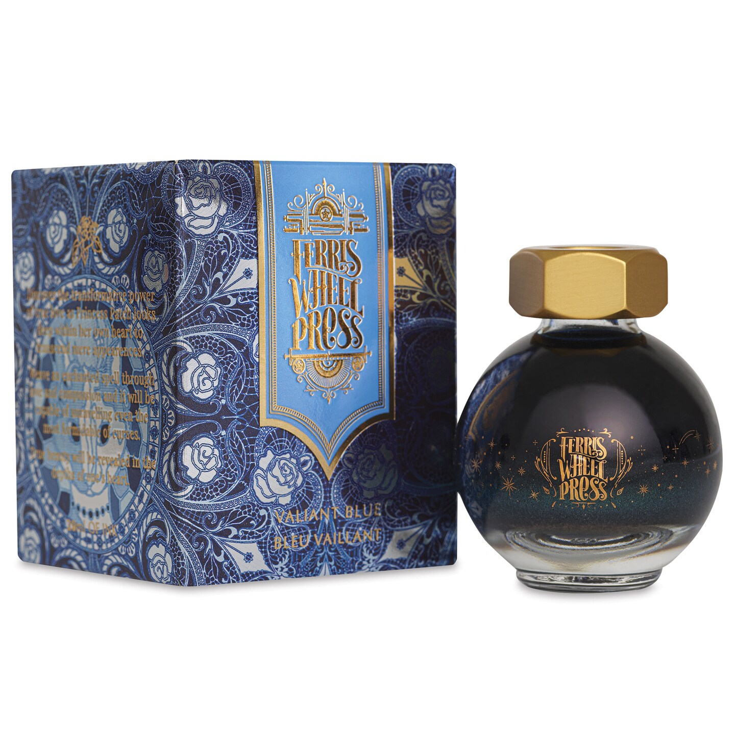 Ferris Wheel Press Ferritales Fountain Pen Ink - Valiant Blue, 20 ml