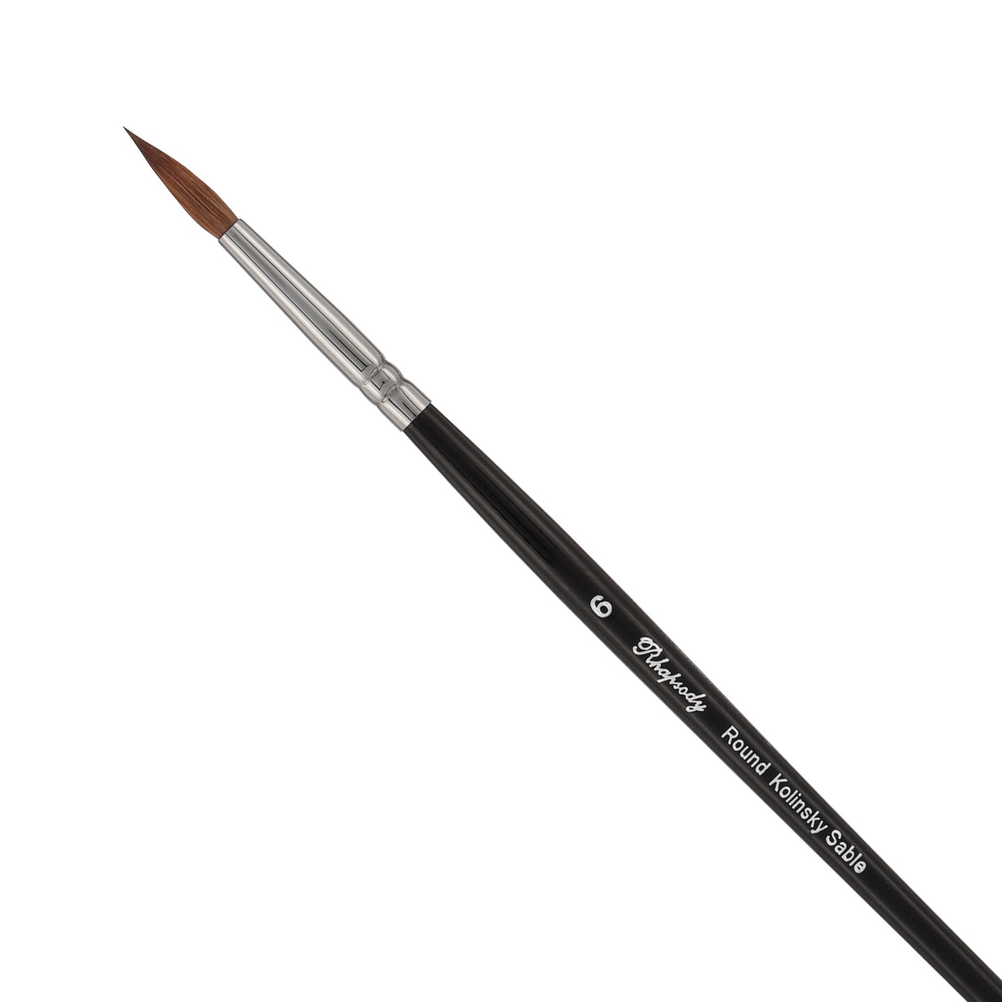 Raphael Kolinsky 8408 – Pinceau Rond Point 0 – Pointe Extra Fine, Ventre Complet – Fabriqué Main France