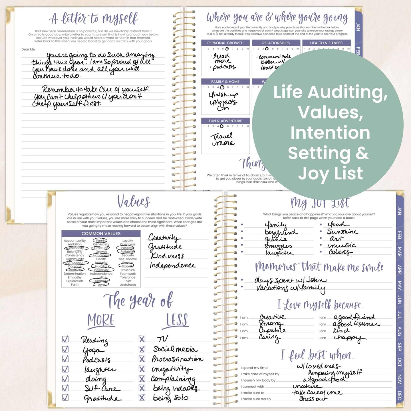 bloom daily planners 2026 Hard Cover Weekly & Monthly Planner, 8.5" x 11", Spread Kindness Like Wildflowers