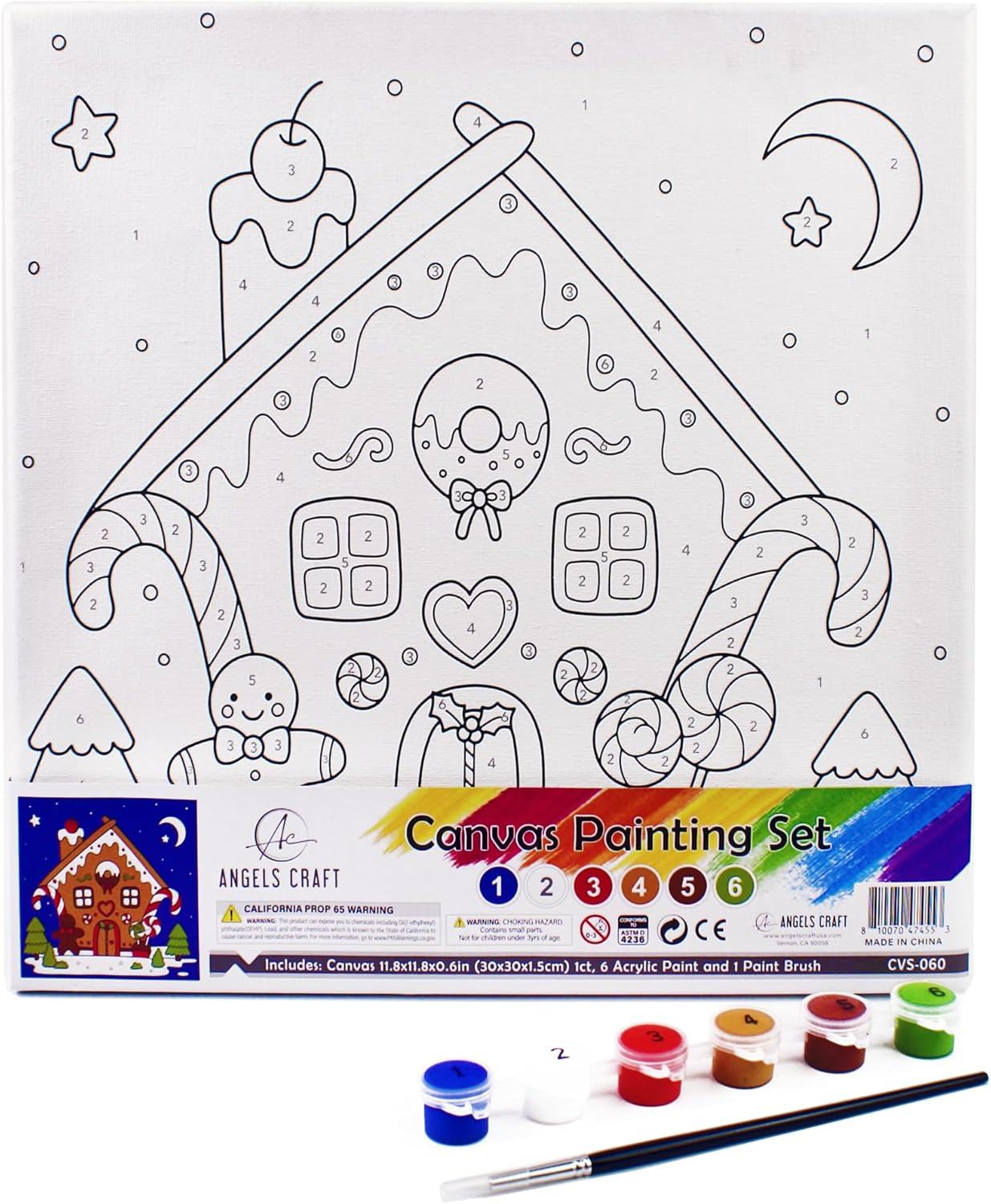 Christmas Candy Cottage | Complete Kit for Beginner(Christmas Candy Cottage)11.8 x 0.6 x 11.8 inches