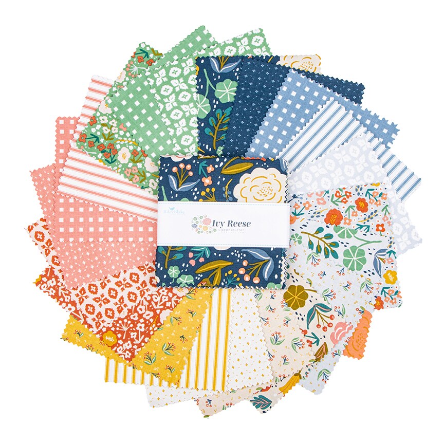 Ivy Reese 5&#x22; Square Pack (Charm Pack / 5&#x22; Stacker) by  for Riley Blake (5-16600-42)