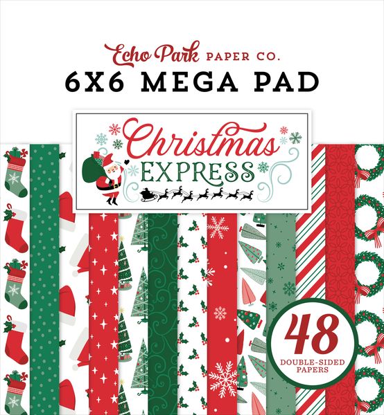Echo Park Christmas Express Cardmakers 6X6 Mega Pad