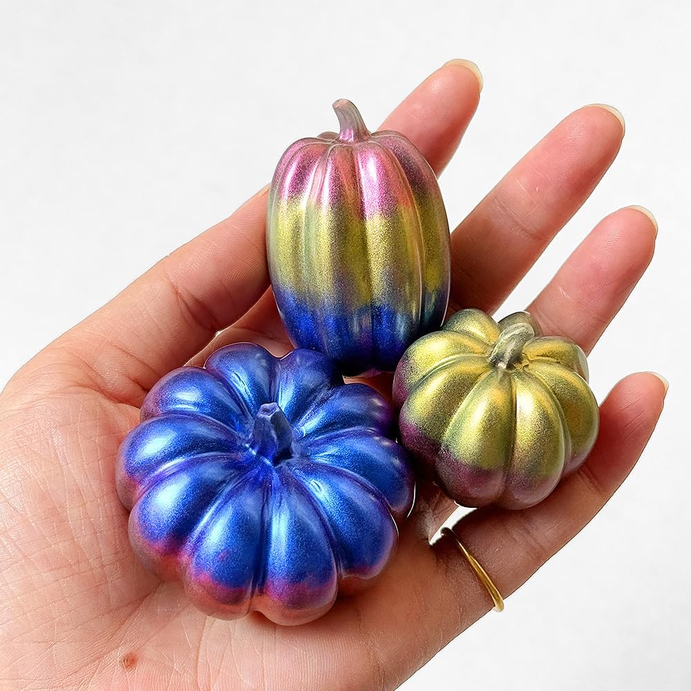 Pumpkin Silicone Molds for Epoxy Resin(White)2 x 2 x 0.15 inches