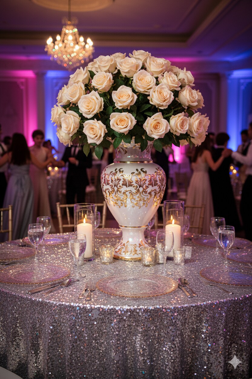 4PCS 27” Real Touch Peach Rose – Lifelike 4” Bloom Artificial Flowers for Weddings & Decor