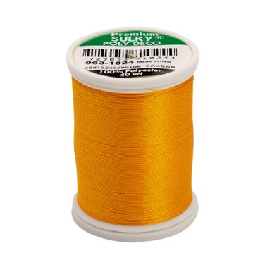 Sulky 40 Wt. Poly Deco Thread - Goldenrod - 900 yd. Spool | Michaels