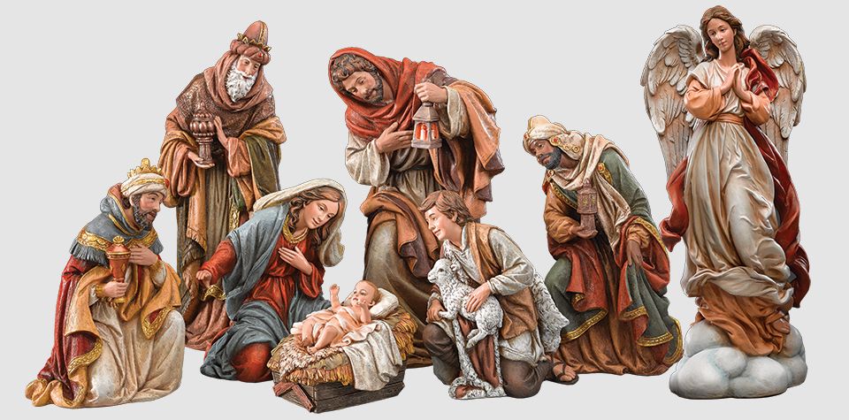 Deluxe 7 Piece Joseph Studio Nativity - 17 Inch