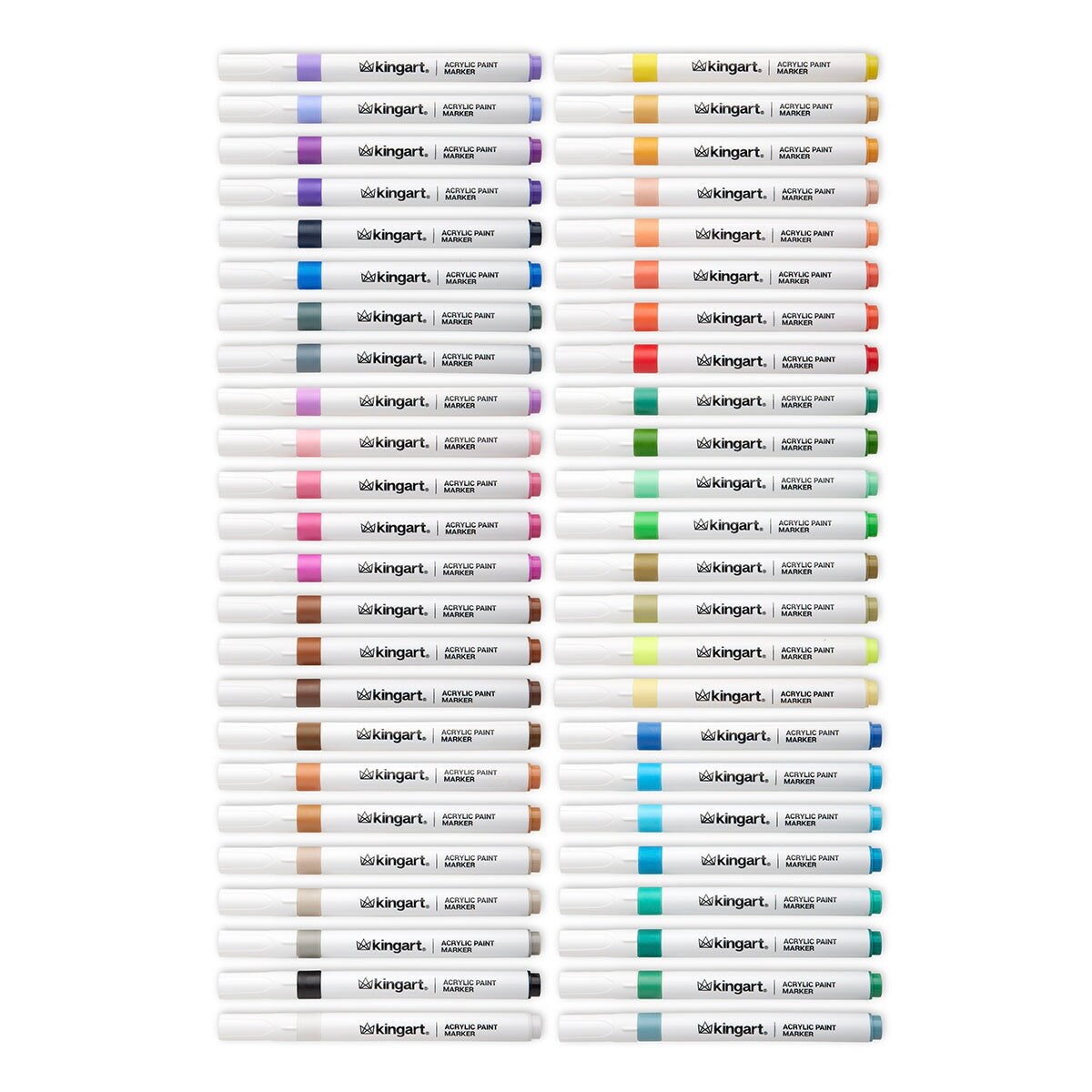 KINGART&#xAE; Acrylic Paint Markers 48 Colors