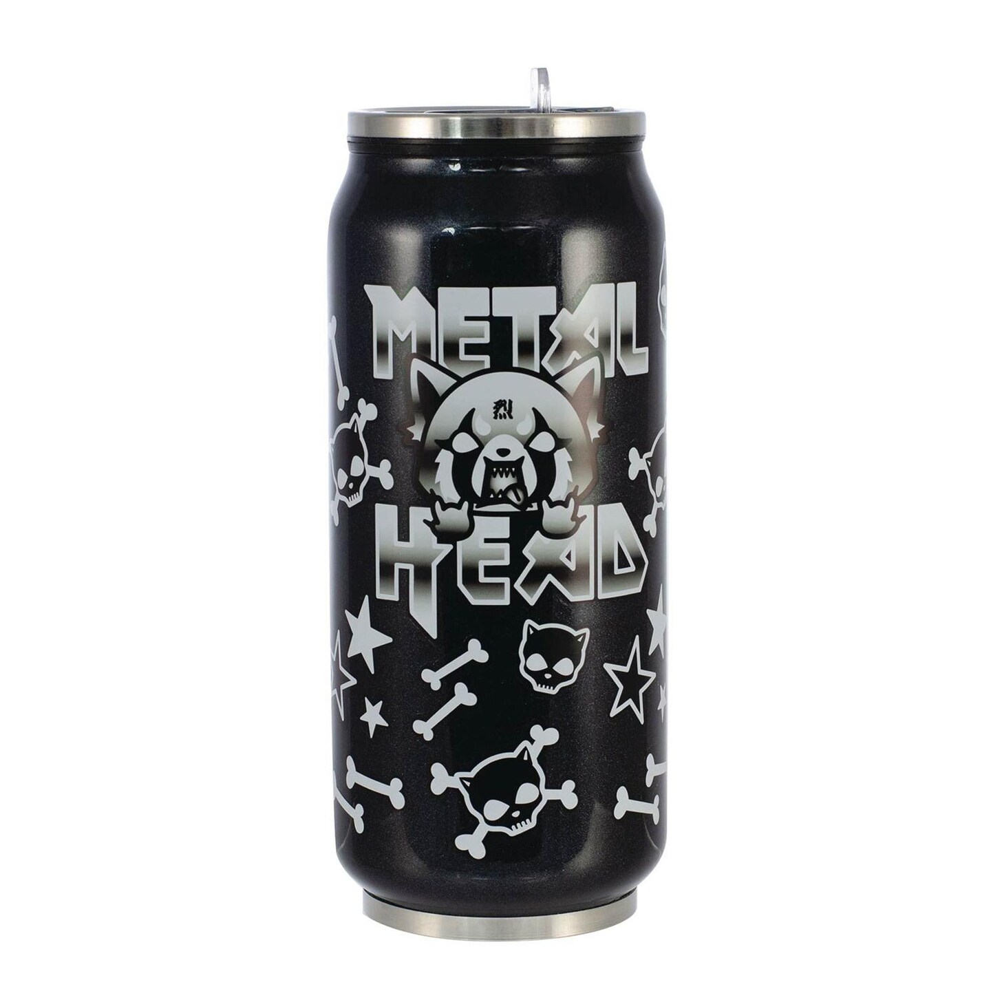Aggretsuko Metal Head 12oz Insulated Stainless Steel Travel Can