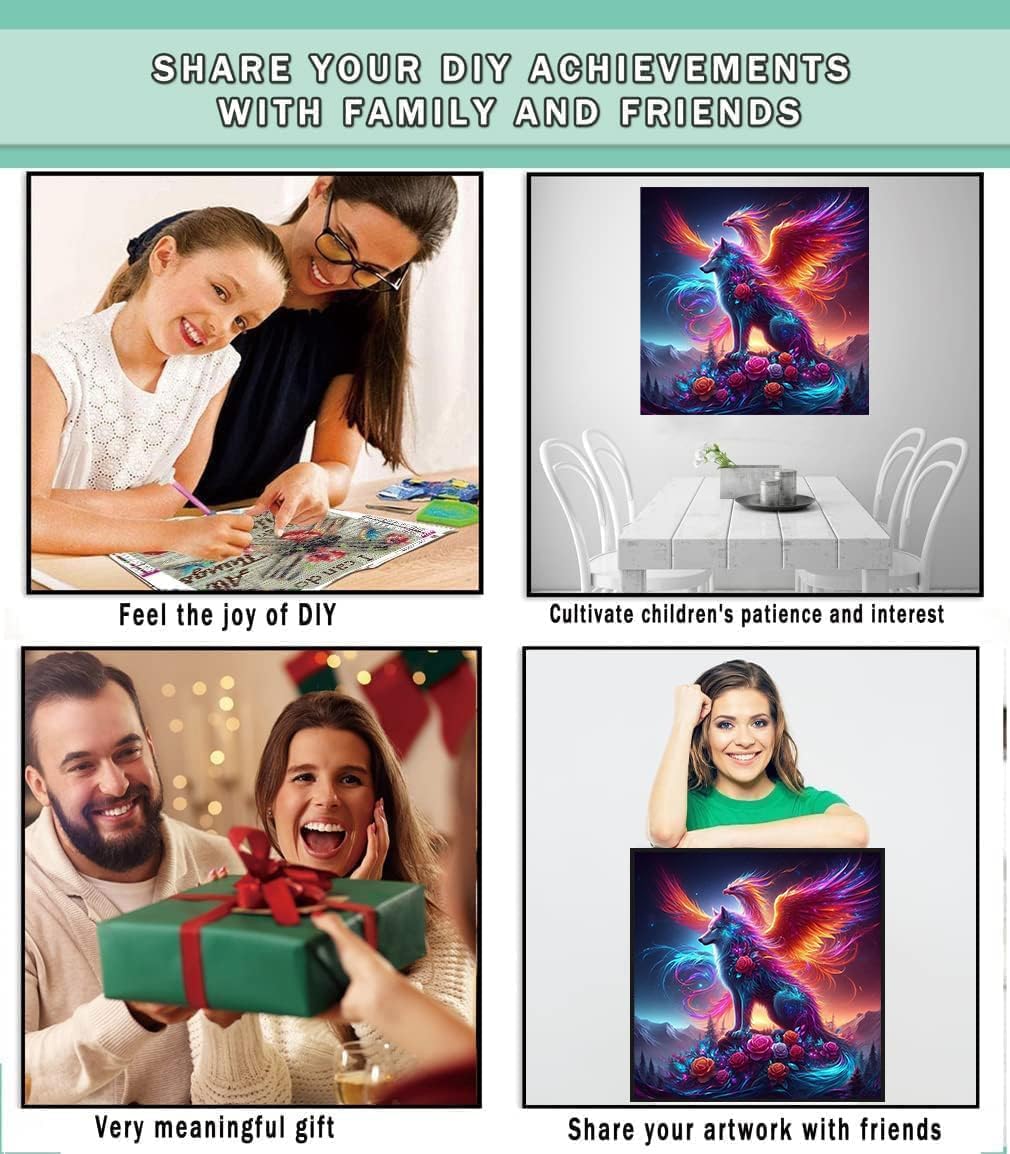 Wolf Diamond Art Kits