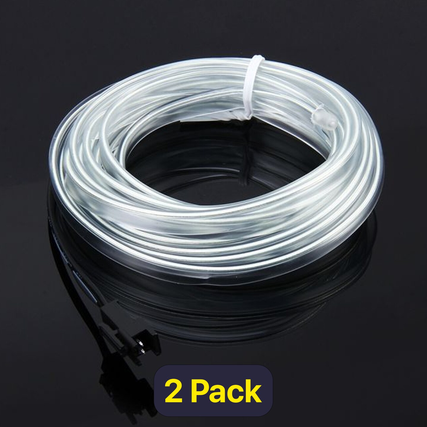 Glow-in-the-Dark Neon String Light — 9ft Battery Powered Wearable Light Rope