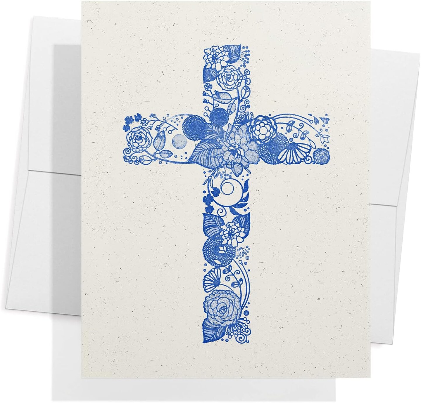 Assorted Religious Christian Cross Blank Note Cards - Stationery Cards with Envelopes - Greeting Cards for Condolence, Bereavement and All Occasions - Made in USA (5.5 x 4.25,Set of 12)