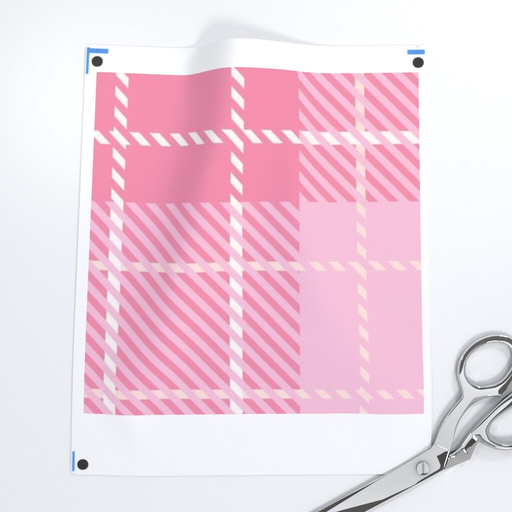 Retro Y2K Pink White Custom Printed Fabric by Spoonflower Various Fabrics by the Yard or Fat Quarter