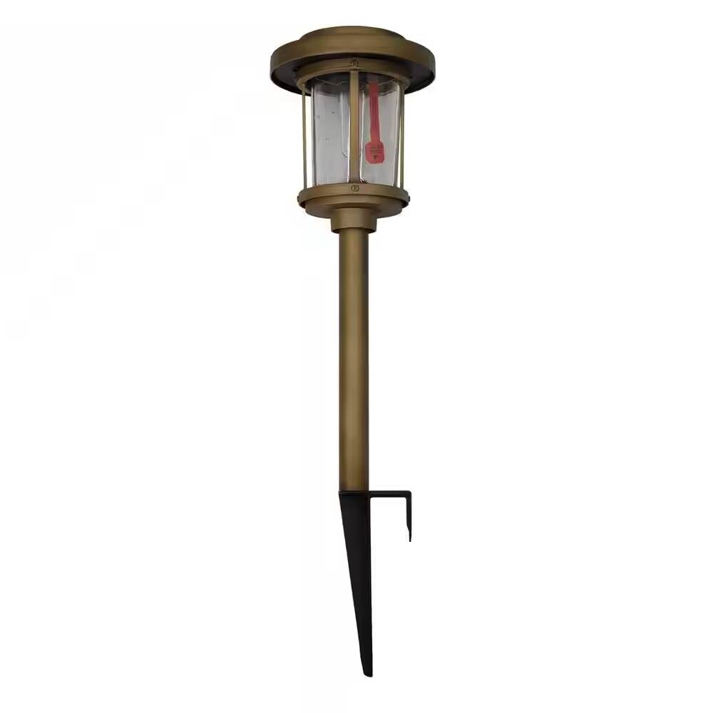 4-Pack Weather-Resistant Solar LED Yard Lights Gold