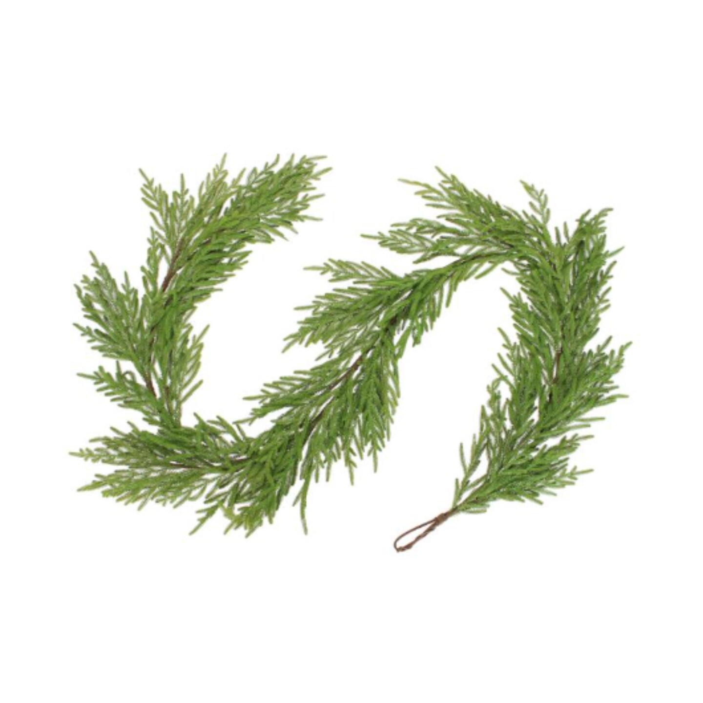 9' Artificial Norfolk Pine Garland – Christmas Greenery for Mantels & Staircases