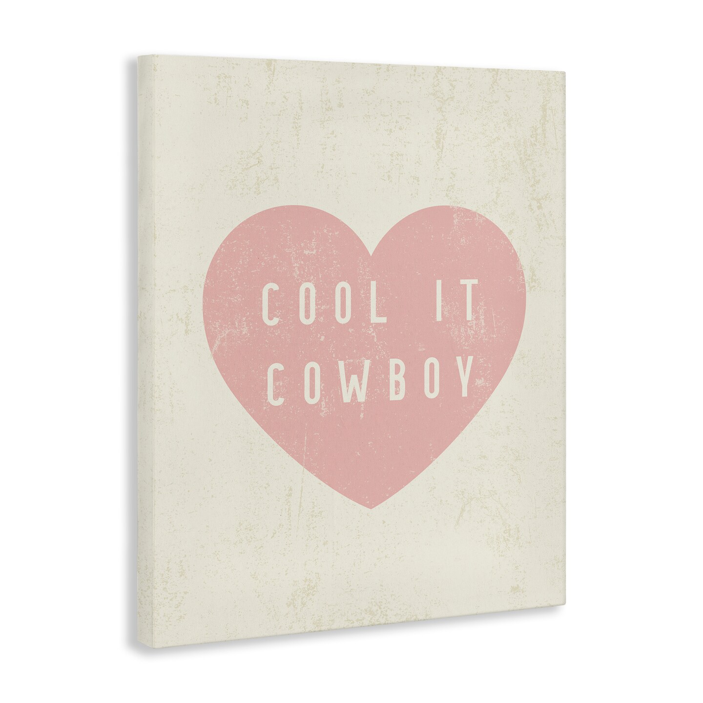 Stupell Industries Cool It Cowboy Heart Canvas Wall Art Design by Daphne Polselli