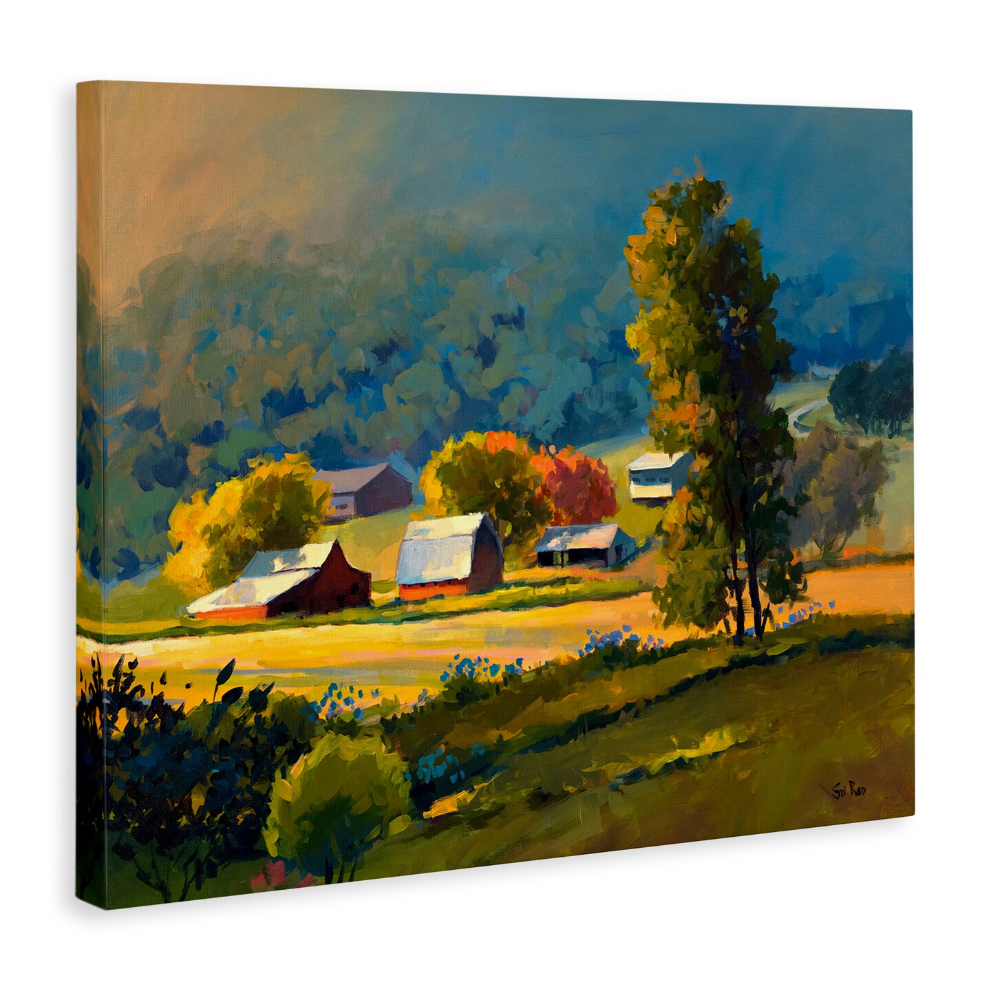 Stupell Industries Early Fall Farmland Canvas Wall Art Design by Sri Rao