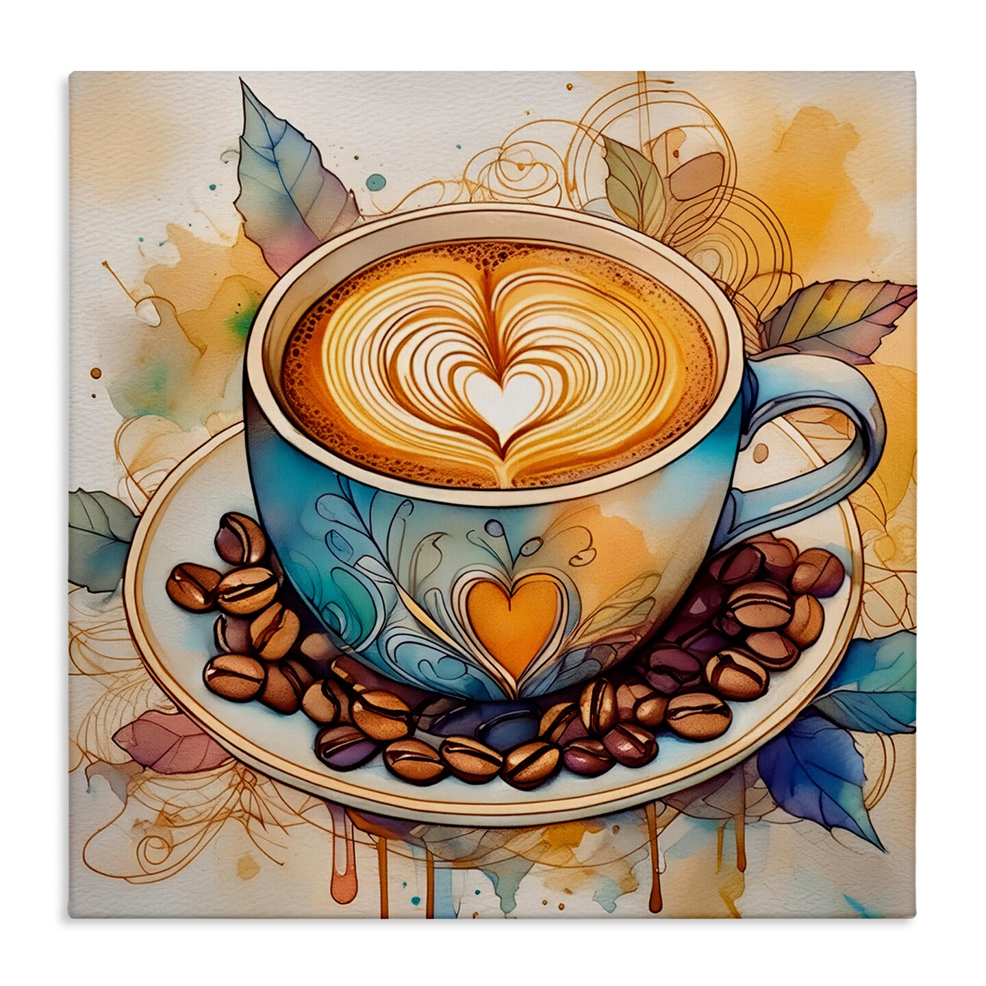 Stupell Industries Modern Caf&#xE9; Latte Canvas Wall Art Design by Alina Georgescu