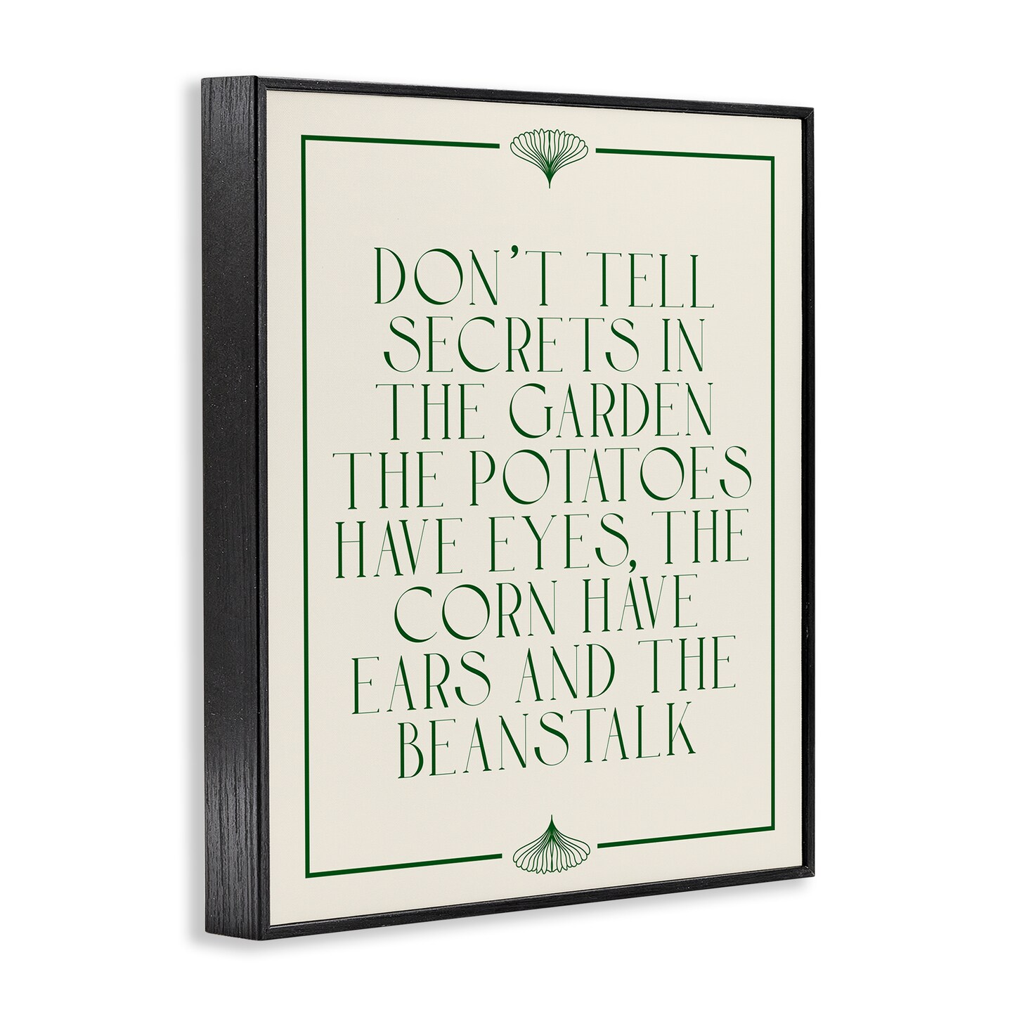 Stupell Industries Funny Gardener Secrets Framed Giclee Wall Art Design by Daphne Polselli