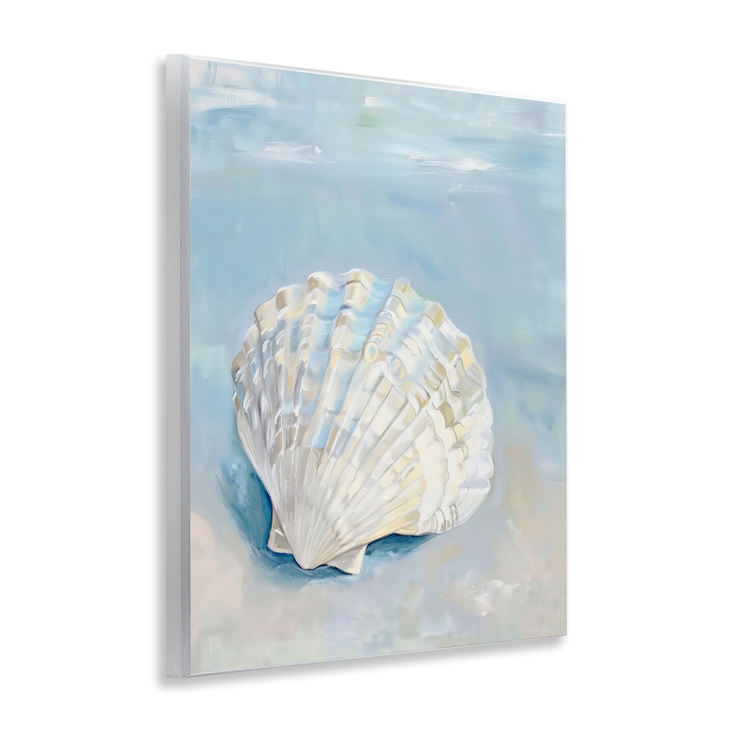 Stupell Industries Coastal Scallop Clam Wall Plaque Art Design by Arlington Prints