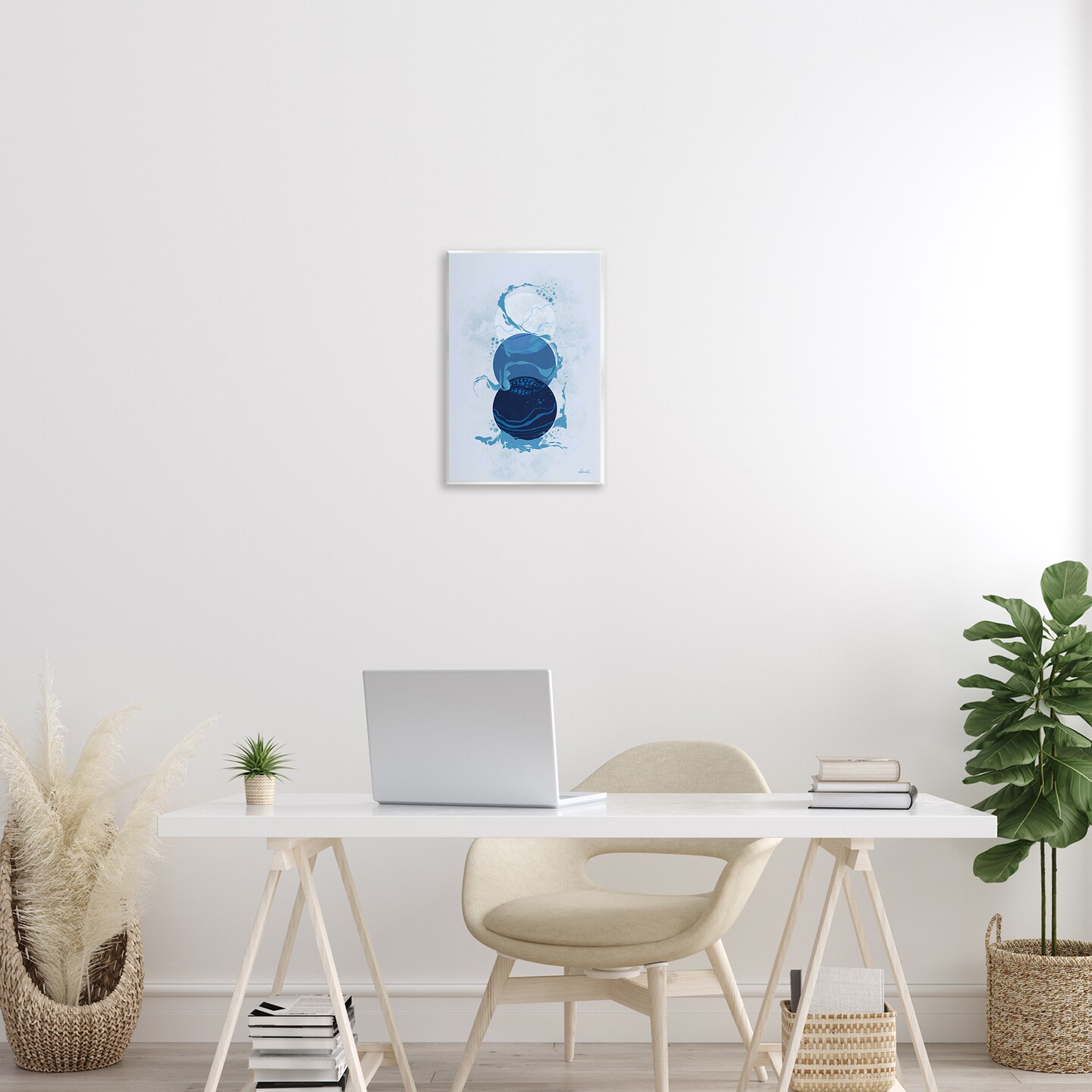 Stupell Industries Circles with Swirling Water Wall Plaque Art Design by Ishita Banerjee