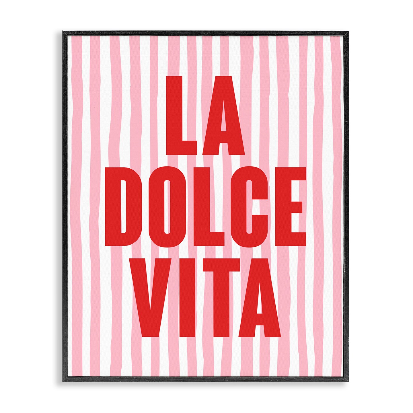 Stupell Industries La Dolce Vita Red Framed Giclee Wall Art Design by House of Lulu