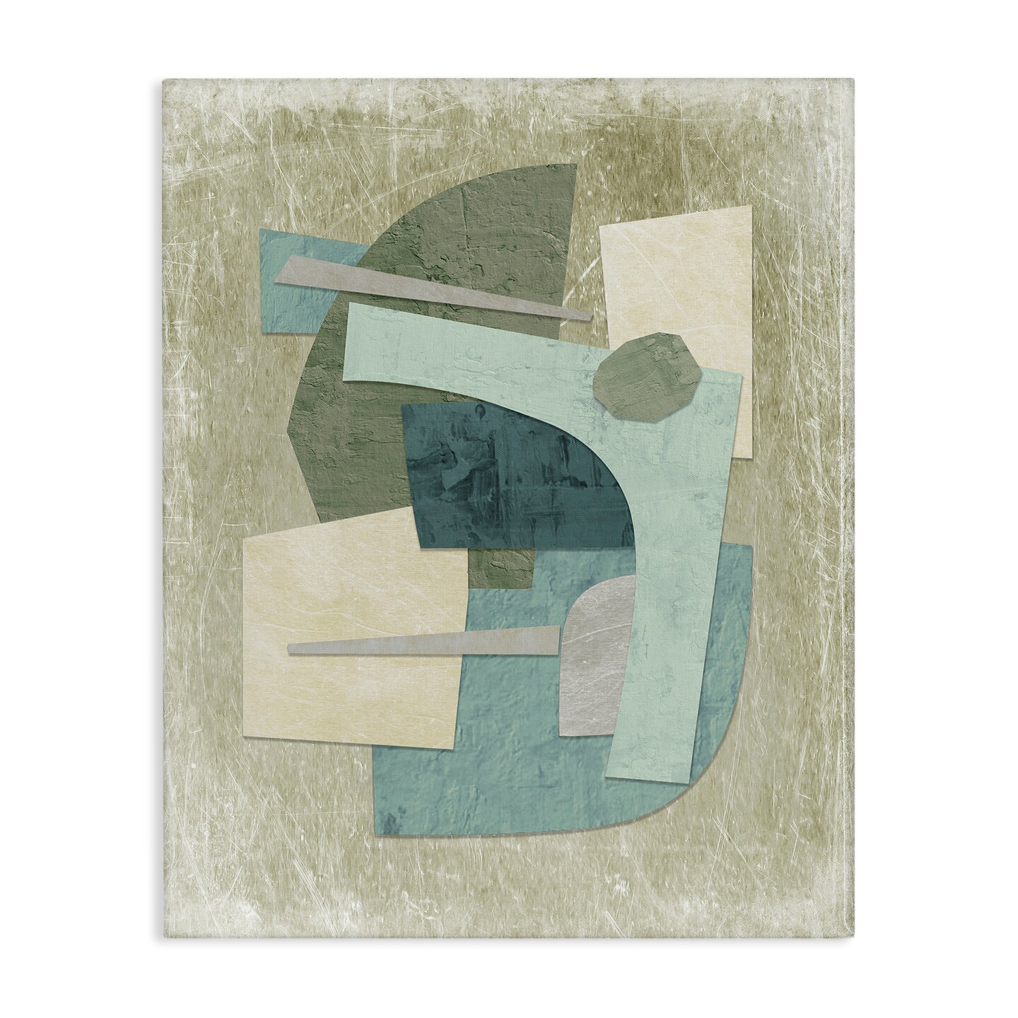Stupell Industries Layered Neutral Arrangement Canvas Wall Art Design by Suzanne Nicoll