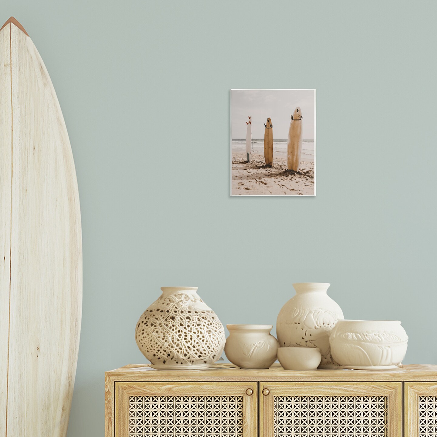 Stupell Industries Coastal Standing Surfboards Wall Plaque Art Design by LSR Design Studio