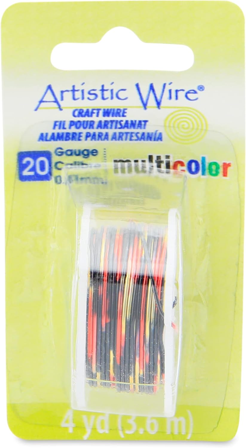 Artistic Wire Multicolor, 20 Gauge Tarnish Resistant Colored Copper Craft Jewelry Wrapping Wire Wire