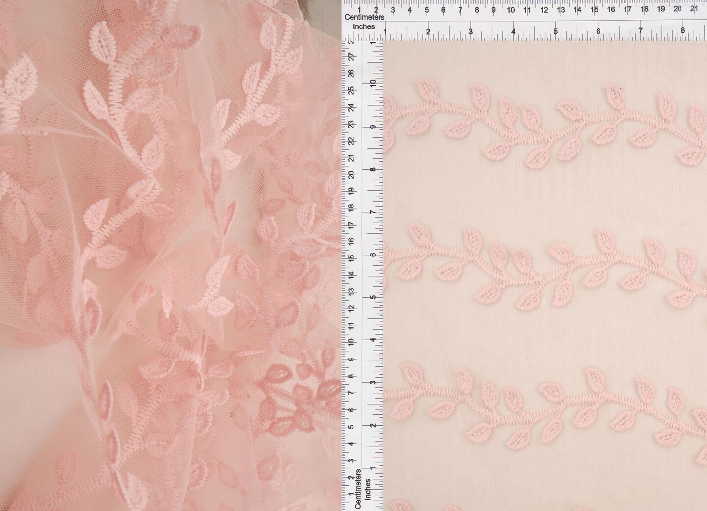 1 Yard Mesh Sequins Embroidery Stretch Fabric 58/60" Width, Polyester Spandex Blend