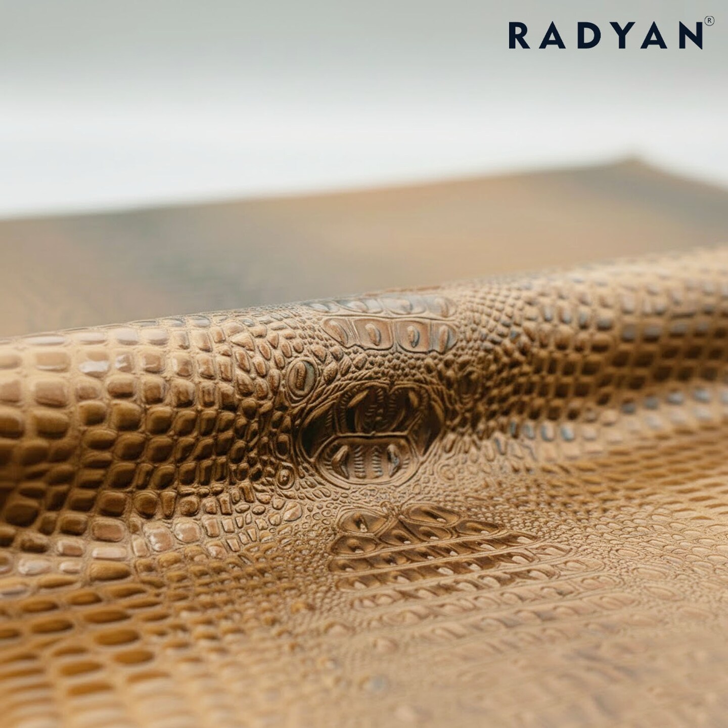 1 Yard 3D Embossed Gator Vinyl Fabric Faux Alligator Upholstery Craft Material Durable 56" Width