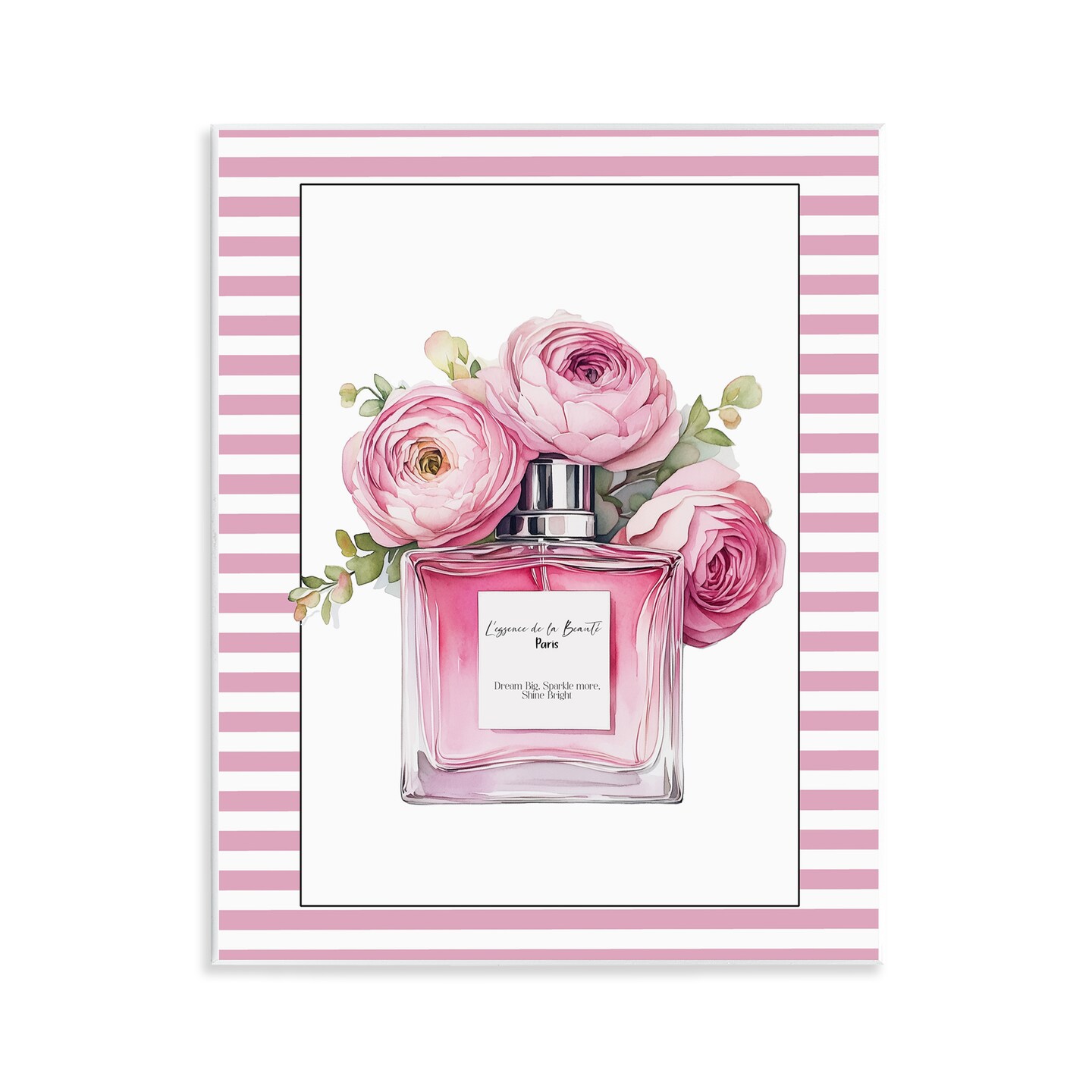 Stupell Industries Rosy Pink Perfume Bouquet Wall Plaque, design by Christine Simpson Art