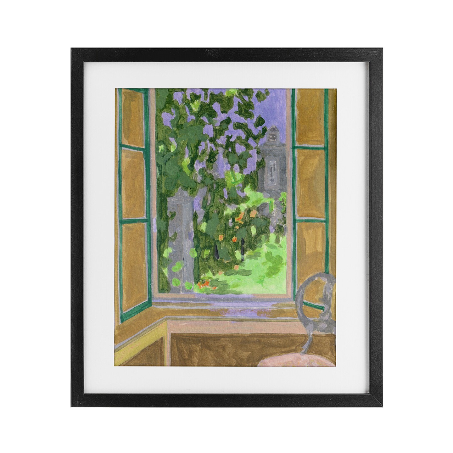 Stupell Industries Seat For Spring Expression Framed Print Under Glass, design by Melissa Wang