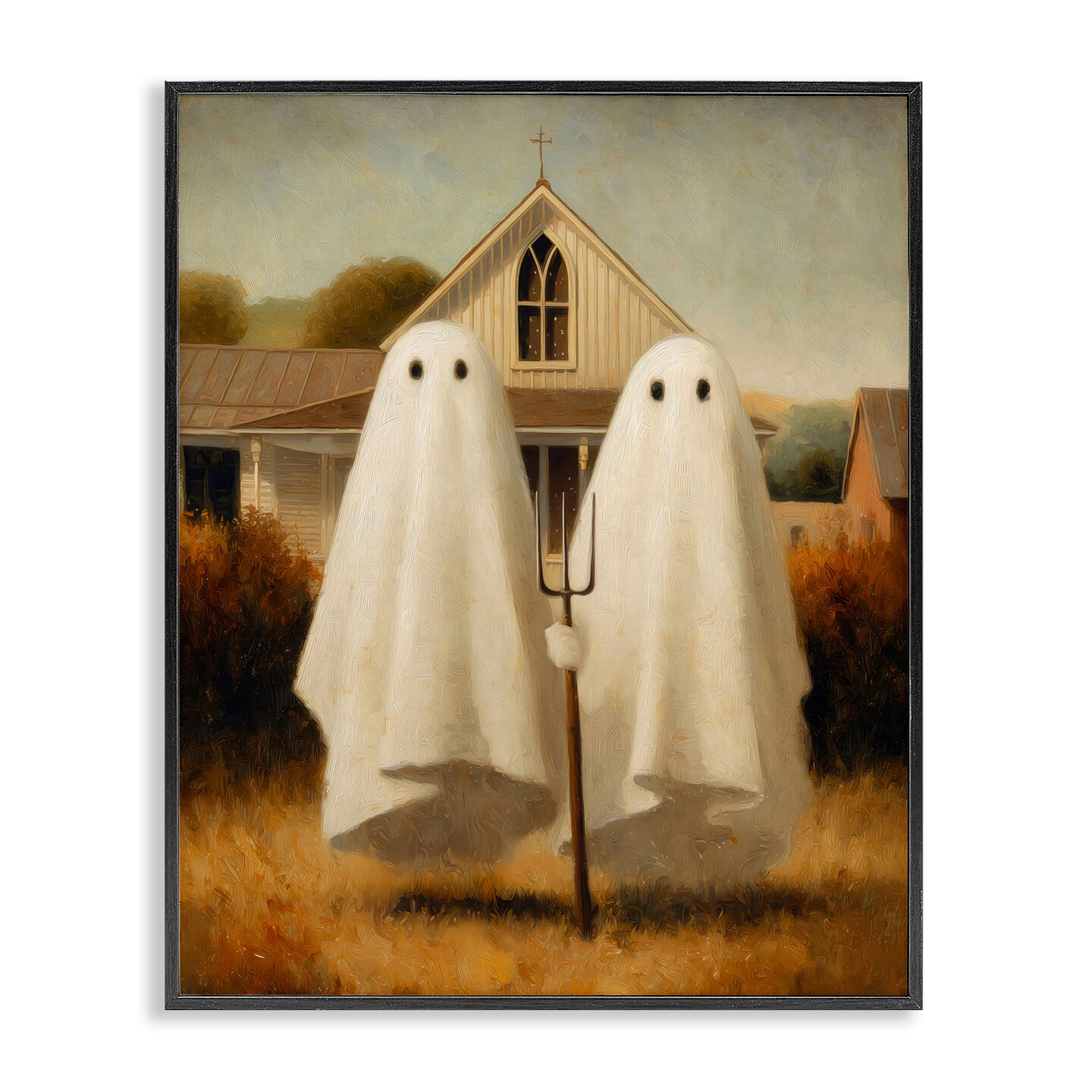 Stupell Industries American Gothic Ghosts Framed Giclee, design by Arlington Prints
