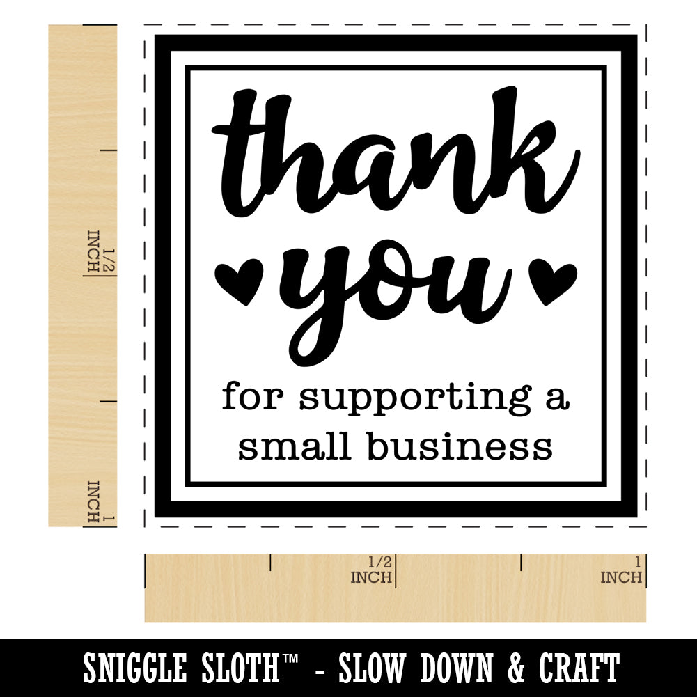 Thank You for Supporting a Small Business Self-Inking Rubber Stamp Ink Stamper