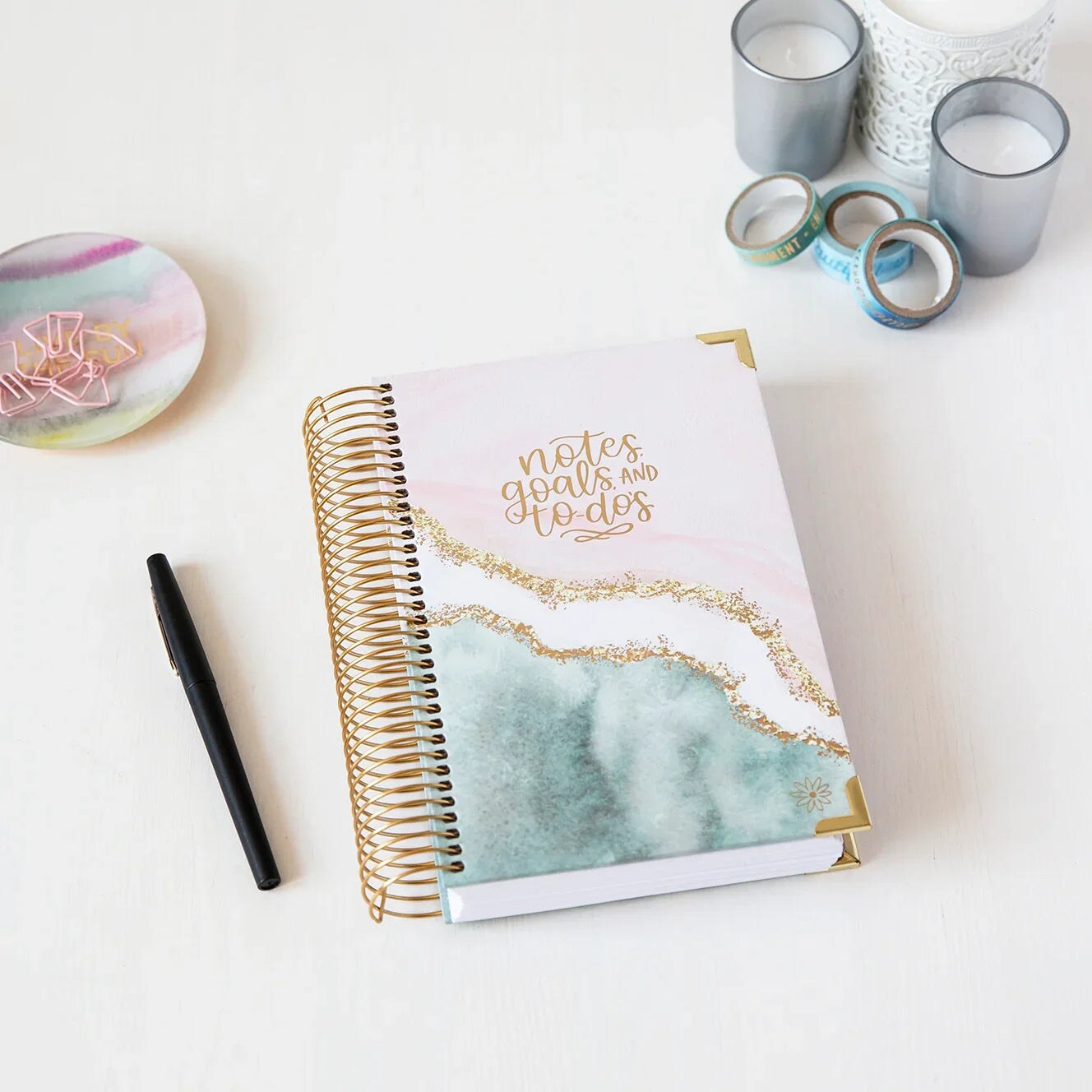 bloom daily planners Undated Daily To Do List Planner & Calendar, 6.5" x 8.25", Daydream Believer